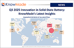 Featured image of the article Q3 2025 Innovation in Solid-State Battery: KnowMade's Latest Insights.