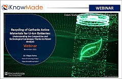 Featured image of the webinar LiB CAM Recycling.