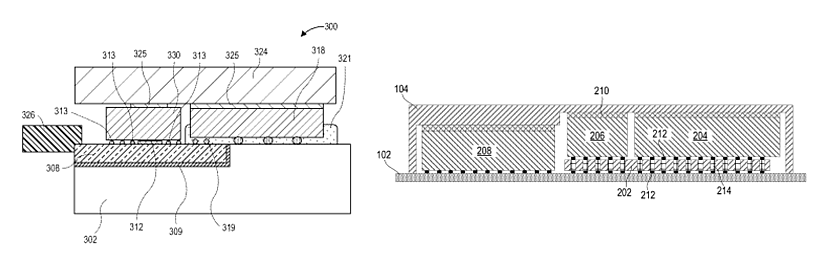 A sketch abstracted from an Intel's patent on co packaged optics.