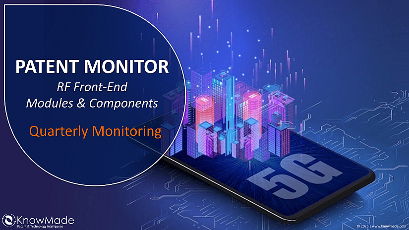 Cover image of the RFFEM&C patent monitor by KnowMAde.