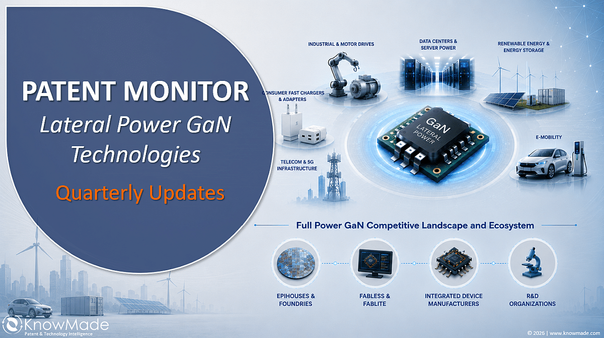 Cover image of the Lateral Power GaN Technologies Patent Monitor.
