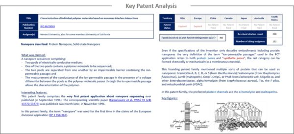 Key patent analysis.