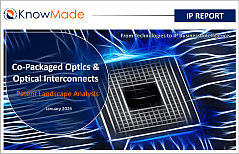 Featured image of the report Co-packaged Optics & Optical Interconnects Patent Landscape 2026.